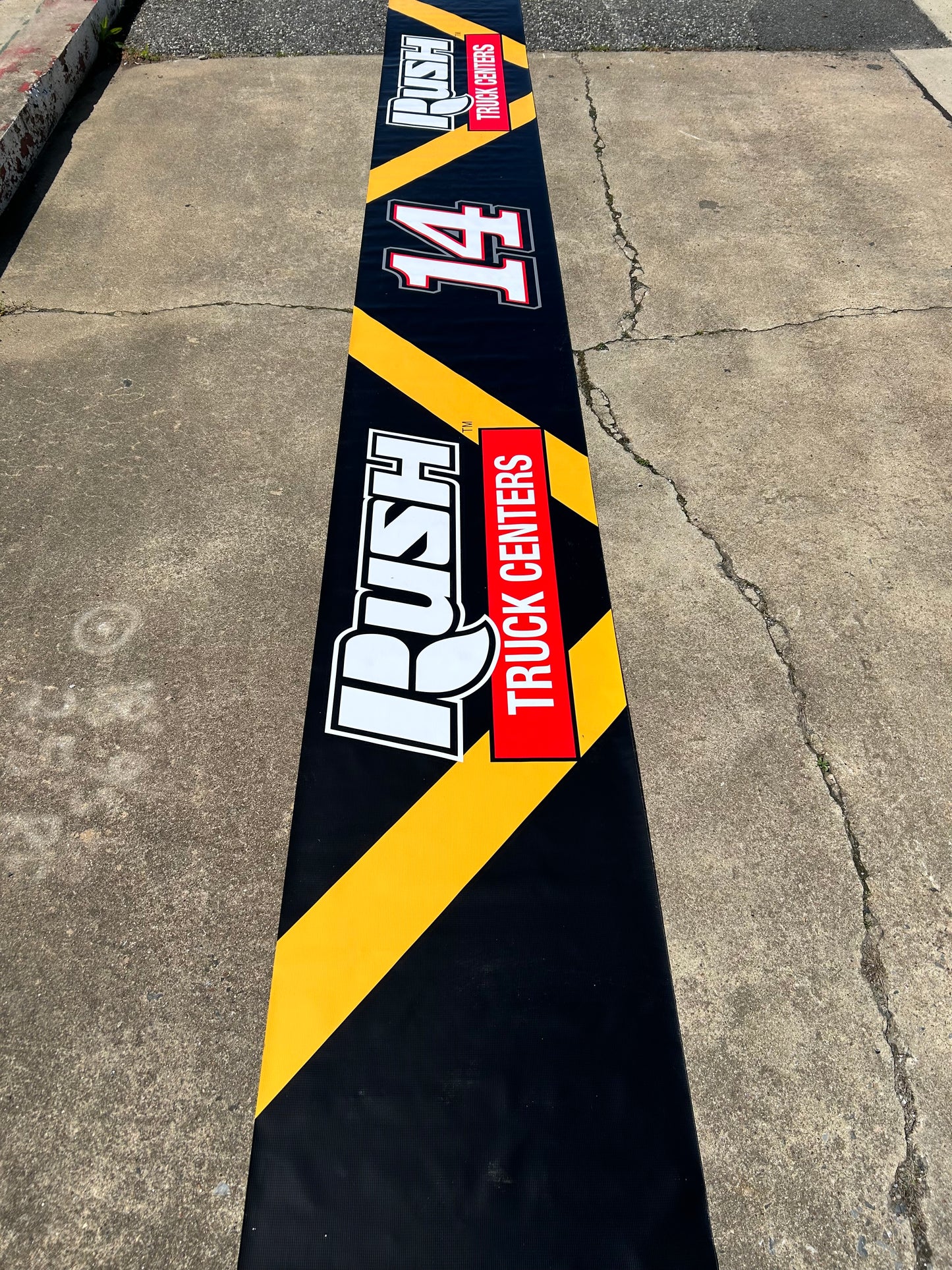 Chase Briscoe #14 Rush Truck Centers Nascar Pit Wall Banner