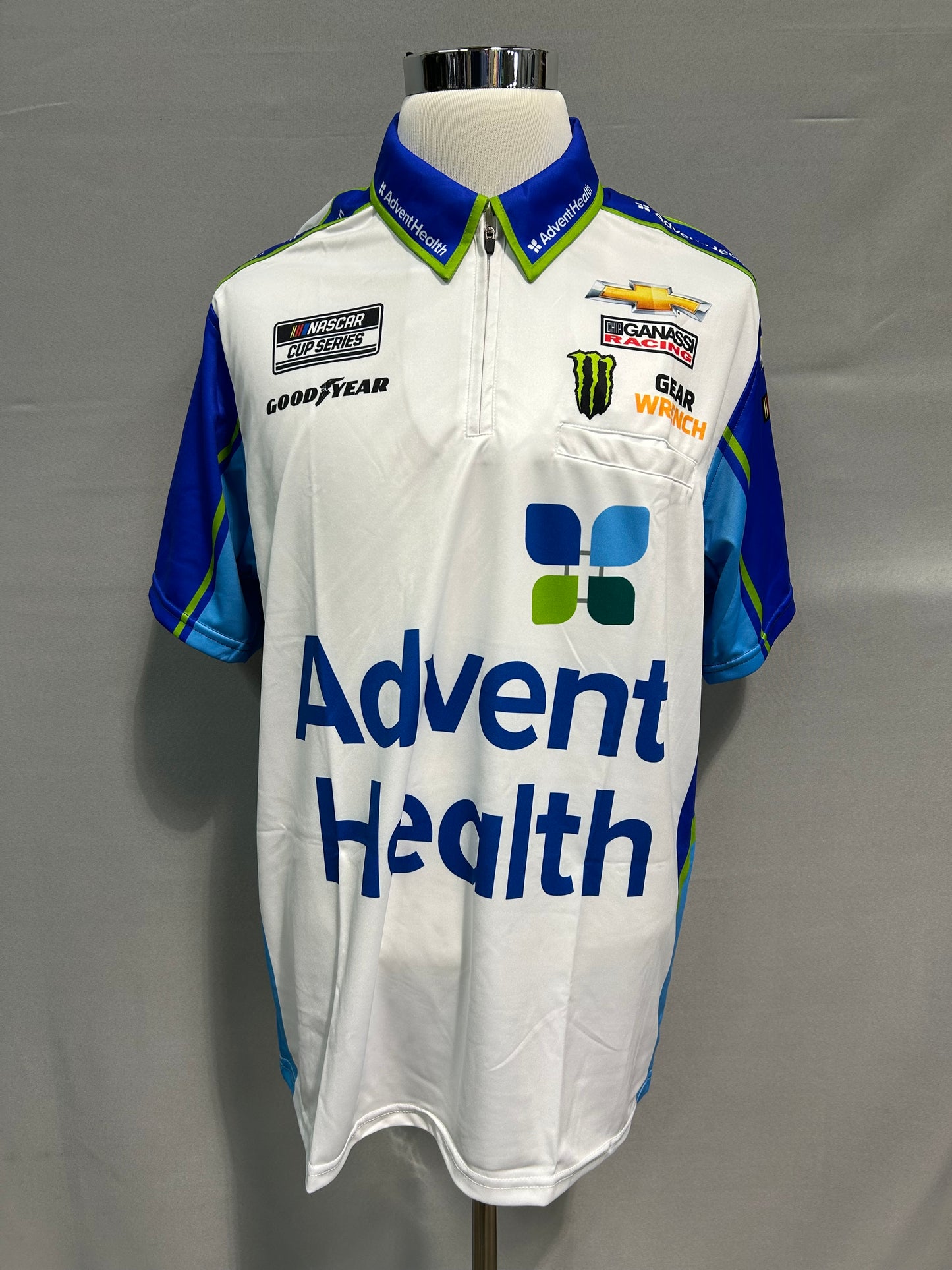 Kurt Busch #1 Advent Health Nascar Crew Shirt Size XL