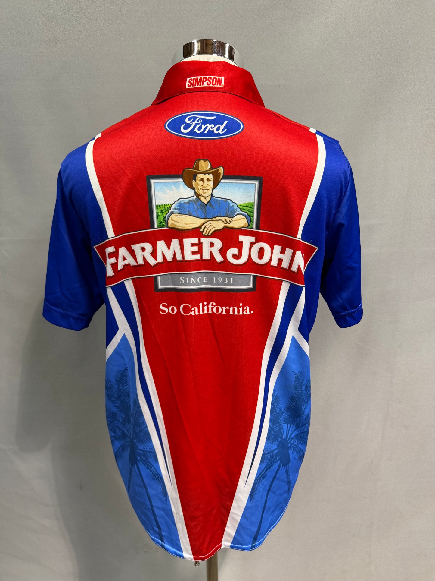 Aric Almirola #10 2022 Farmer John Nascar Crew Shirt Size Small