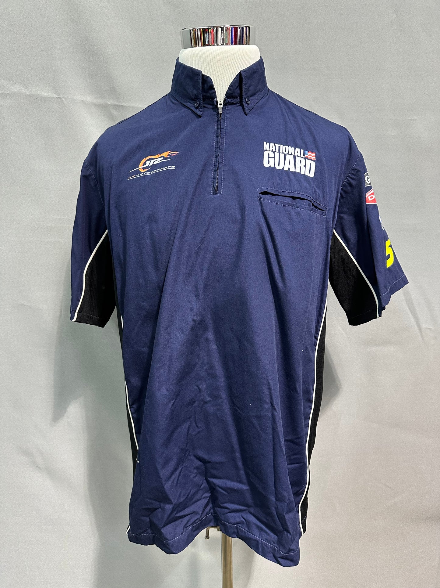 JR Motorsports #5 National Guard Nascar Crew Shirt Size Large