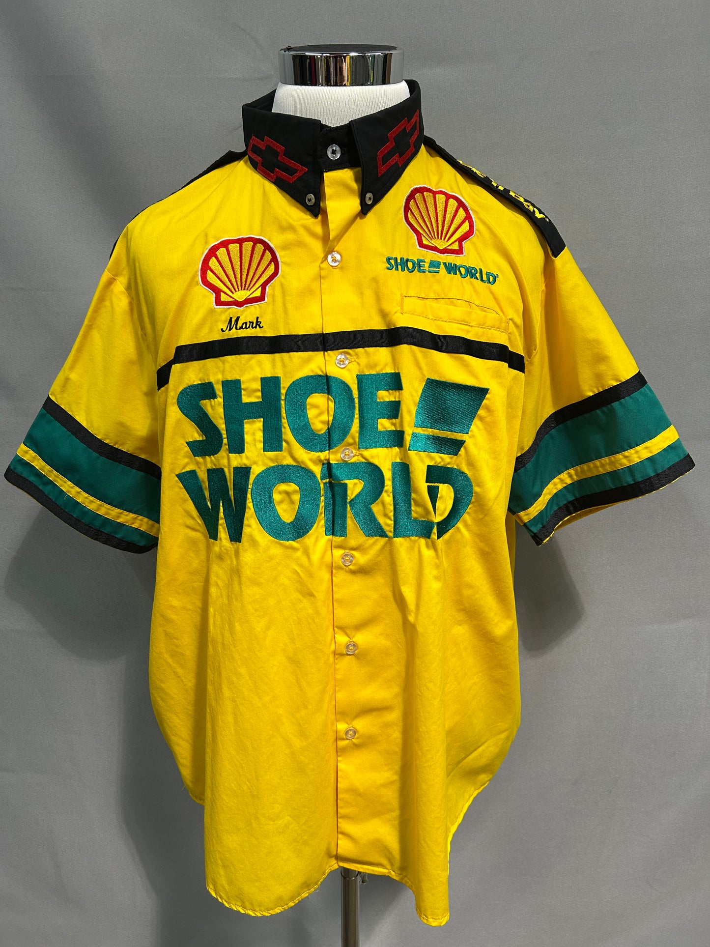 Dale Jarrett #32 Shoe World Nascar Pit Crew Shirt Size 2XL