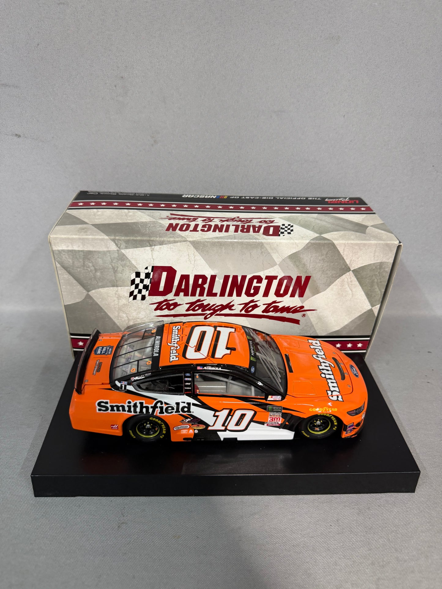 Aric Almirola #10 2019 Smithfield Darlington Nascar Autographed Diecast