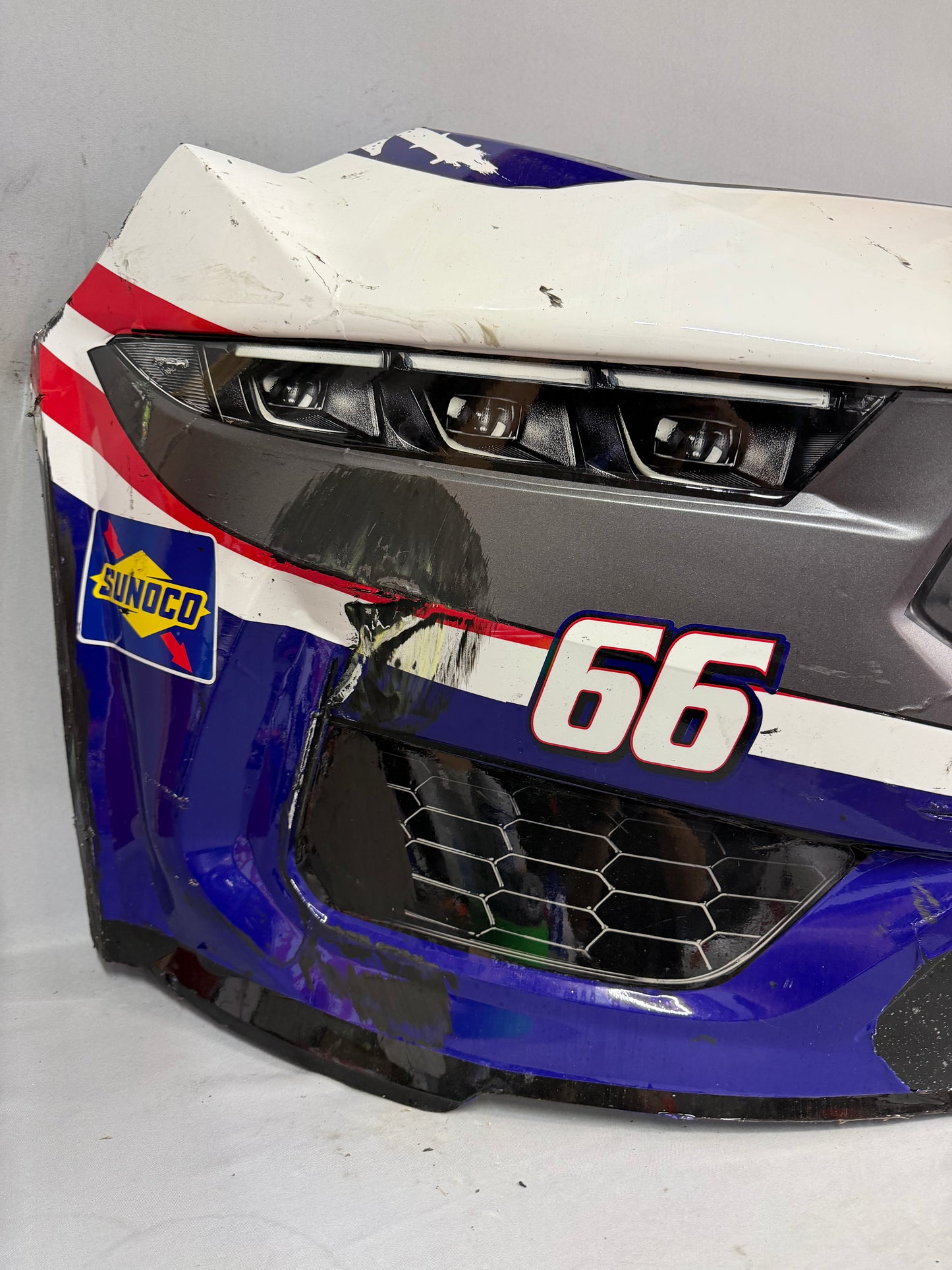 Garrett Smithley #66 2025 Bowman Gray Clash Veterans Ranch Nascar Front Nose