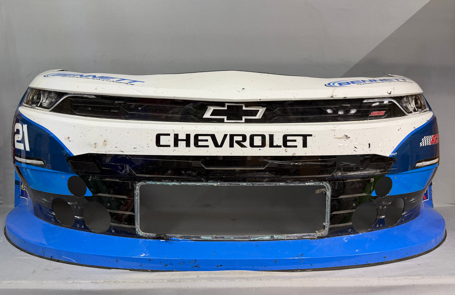 Austin Hill #21 2025 Portland Bennett Transportation Nascar Front Nose