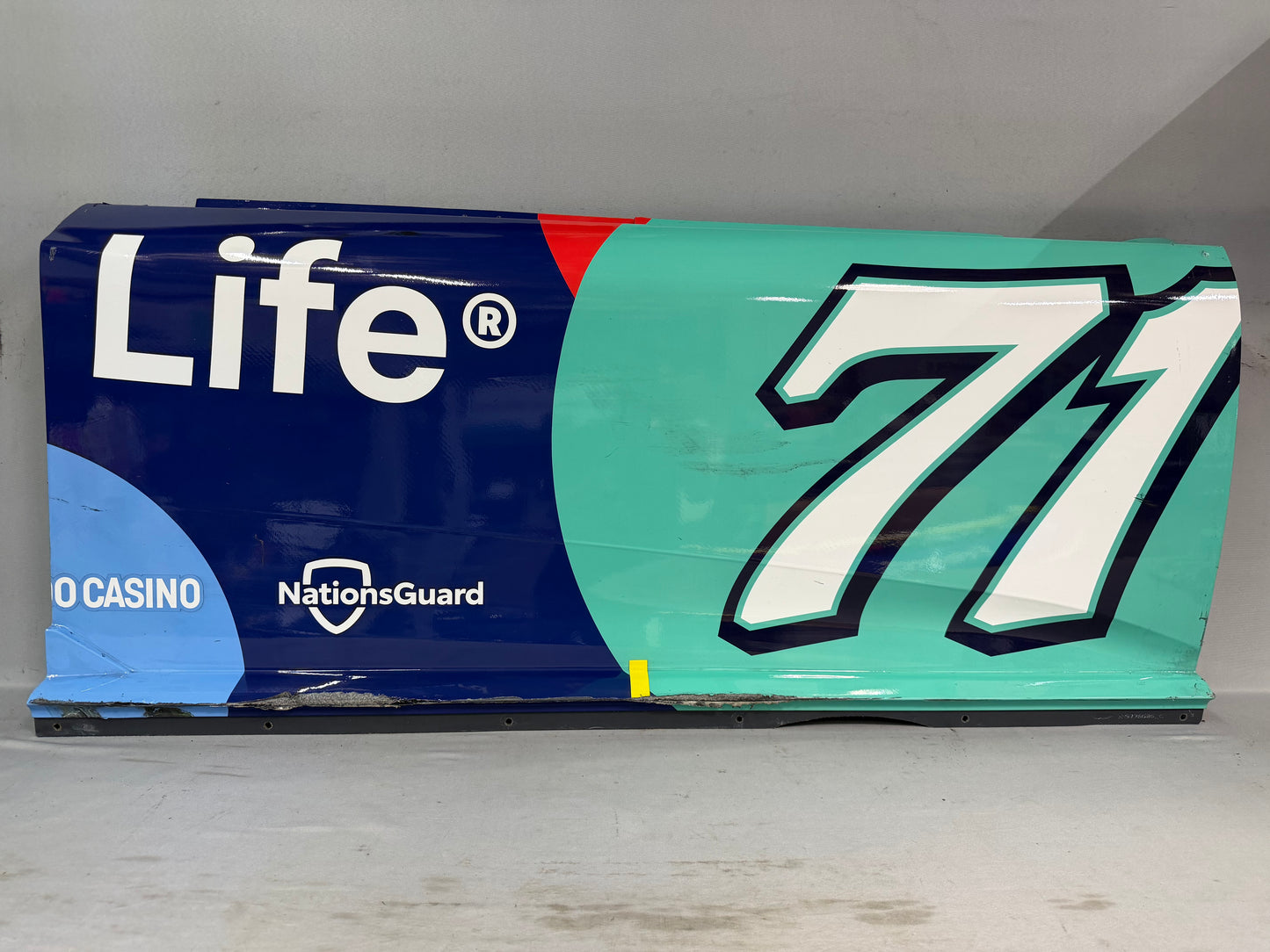 Michael McDowell #71 2026 Sonoma Delaware Life Nascar Door Panel