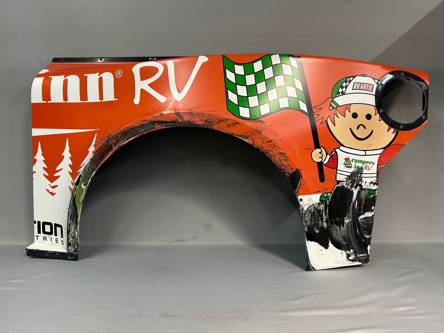 AJ Allmendinger #16 2025 Bowman Gray Clash Campers Inn RV Nascar Quarter Panel