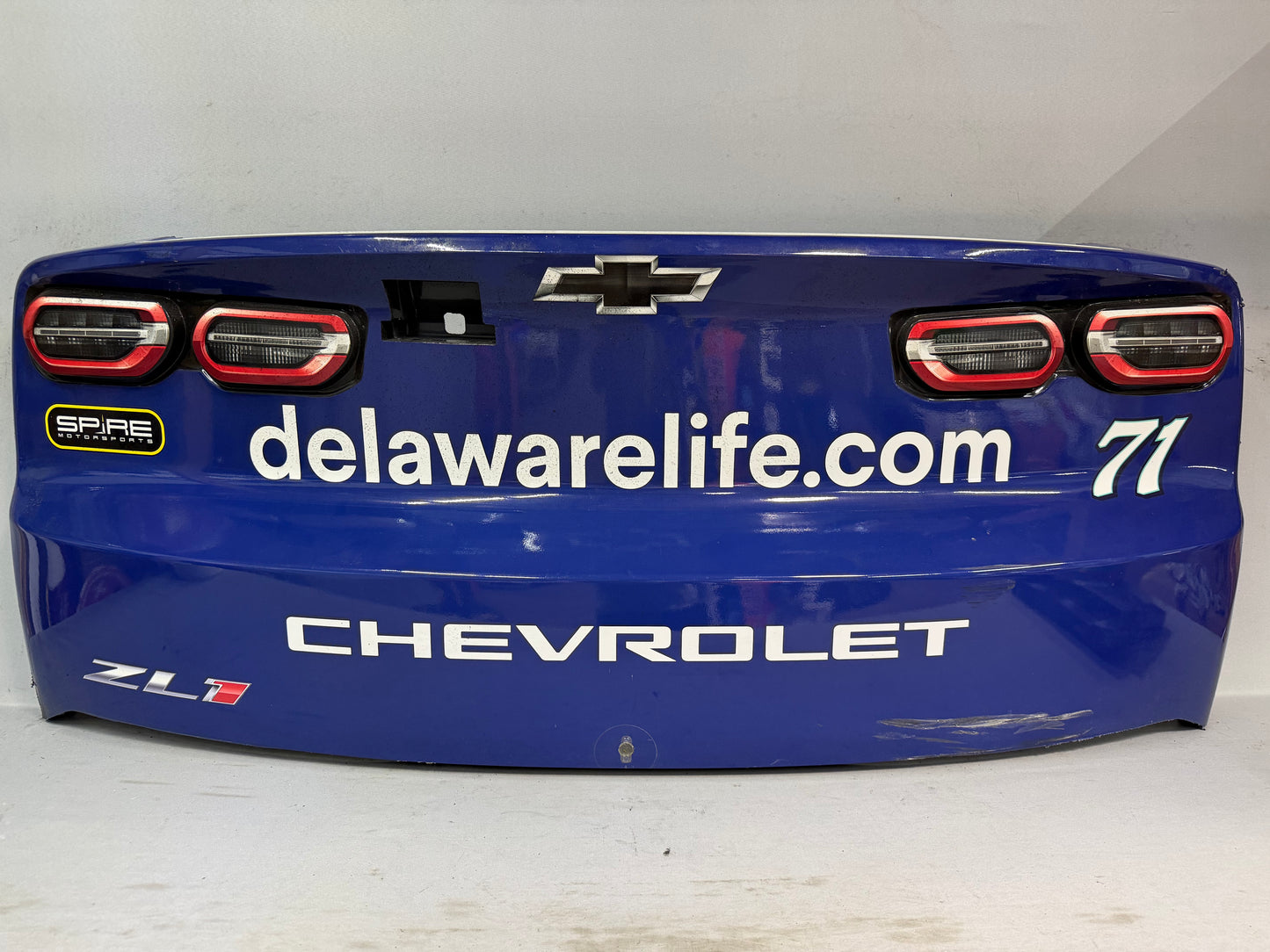 Michael McDowell #71 2026 New Hampshire Delaware Life Nascar Rear Bumper