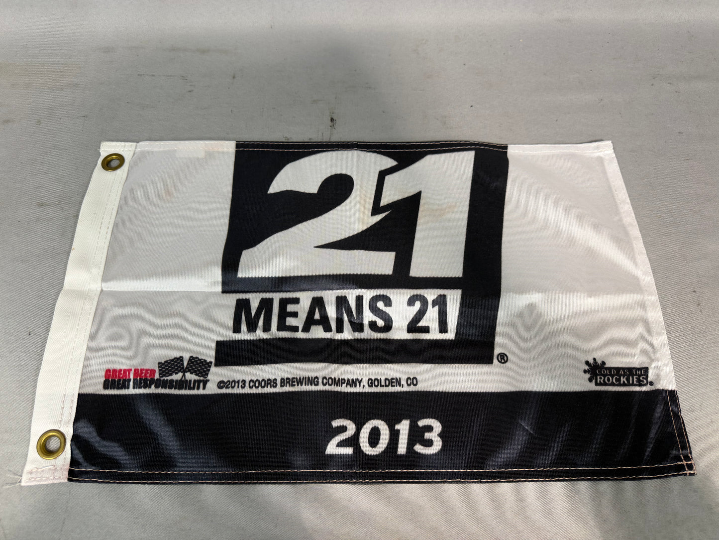 Alex Bowman #99 2016 Texas Coors Light Pole Award Flag
