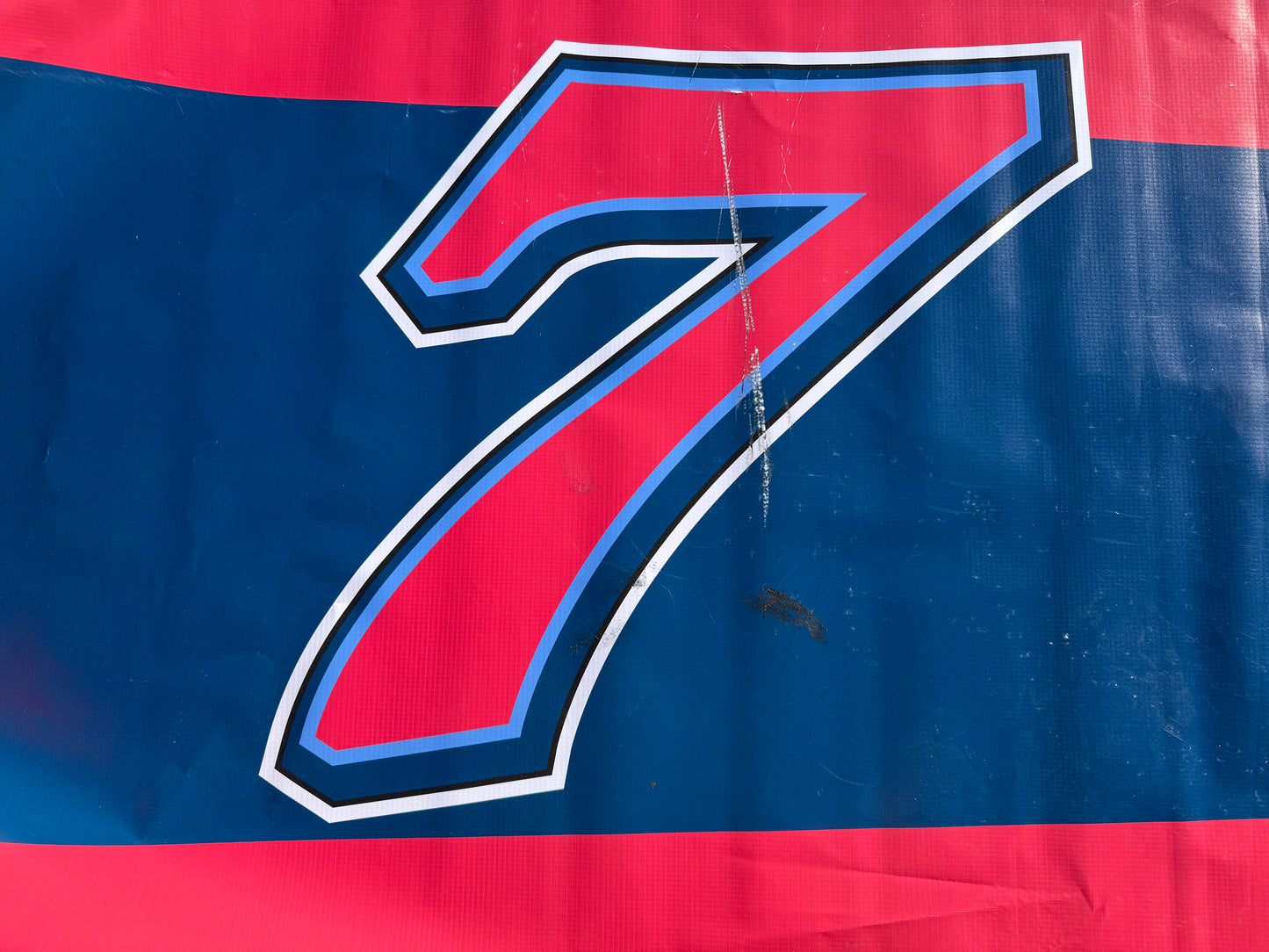 Connor Mosack #7 2024 Kansas MKS Pipe and Valve Nascar Pit Wall Banner