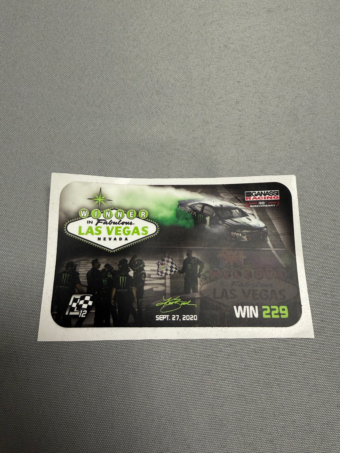 Kurt Busch #41 2020 Las Vegas Win Team Issued Decal