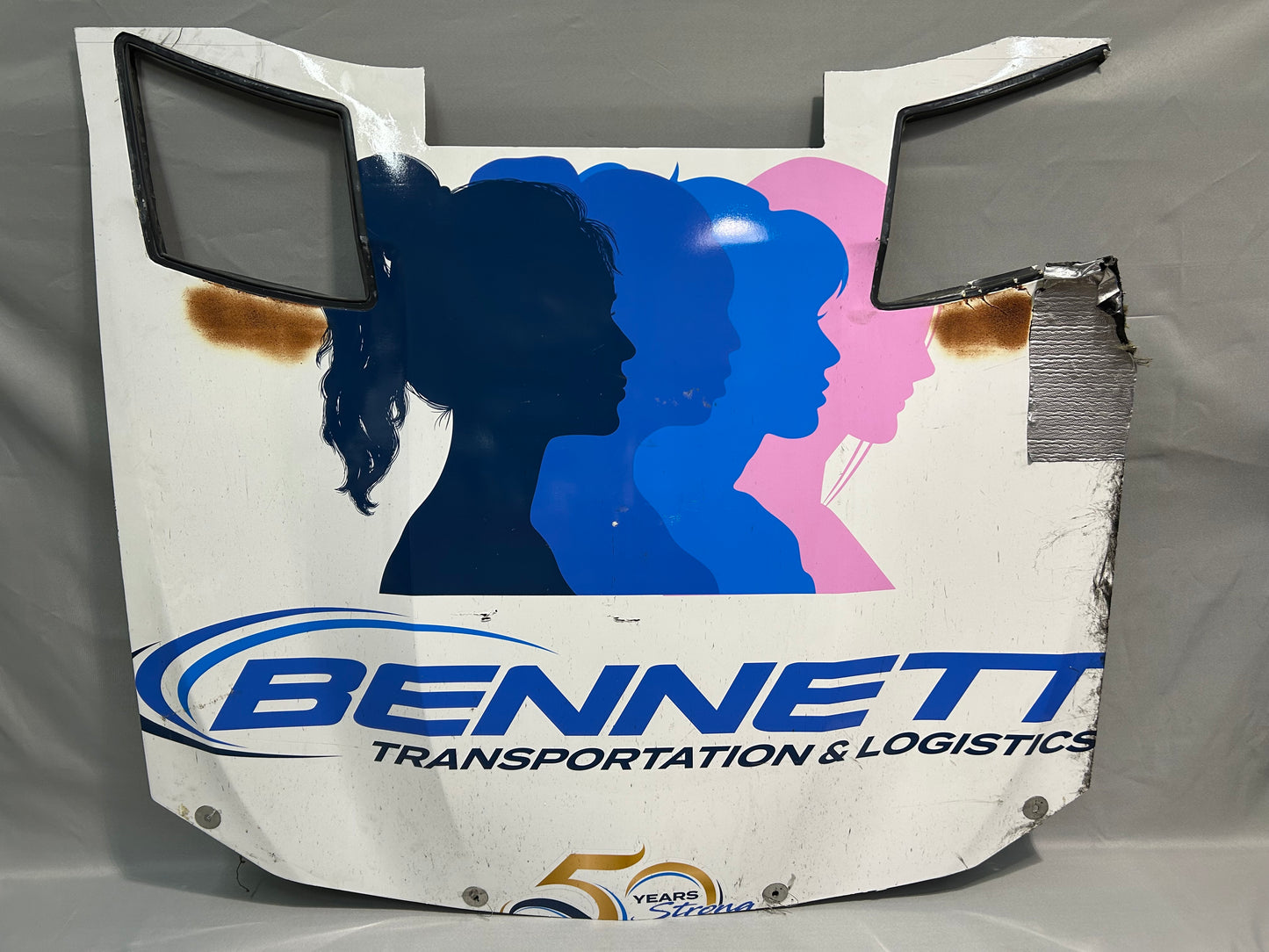 Austin Hill #21 2024 Talladega Bennett Transportation Nascar Hood