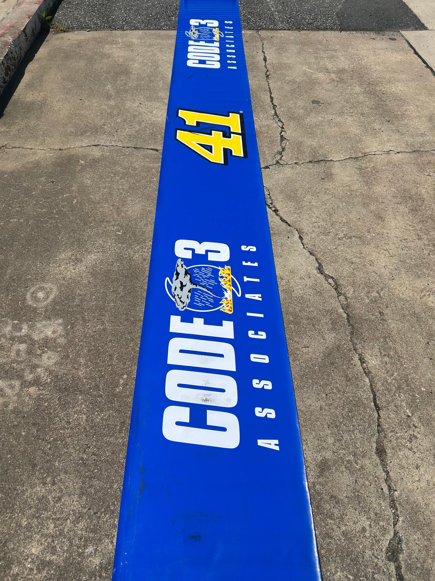Cole Custer #41 2022 Code 3 Associates Nascar Pit Wall Banner