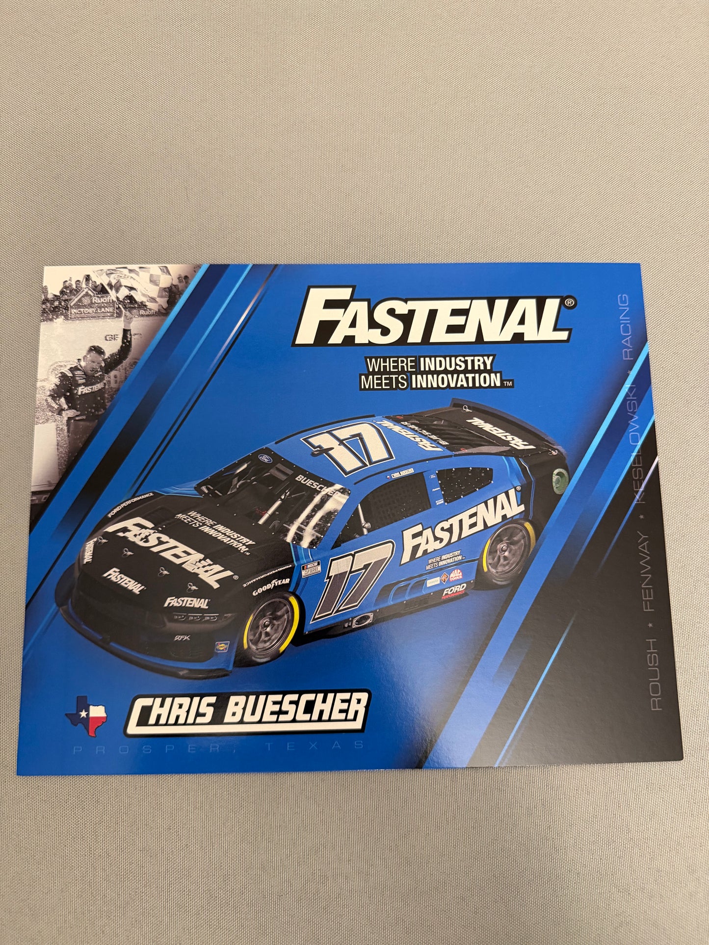 Chris Buescher #17 Fastenal Nascar Hero Card
