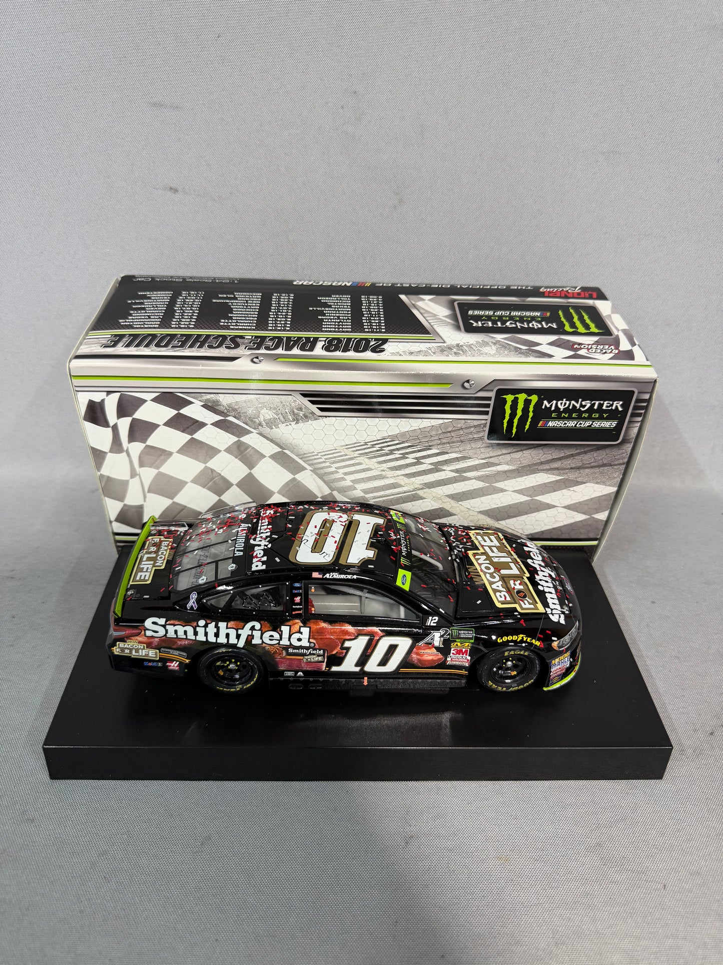 Aric Almirola #10 2018 Talladega Win Smithfield Bacon For Life Nascar Diecast