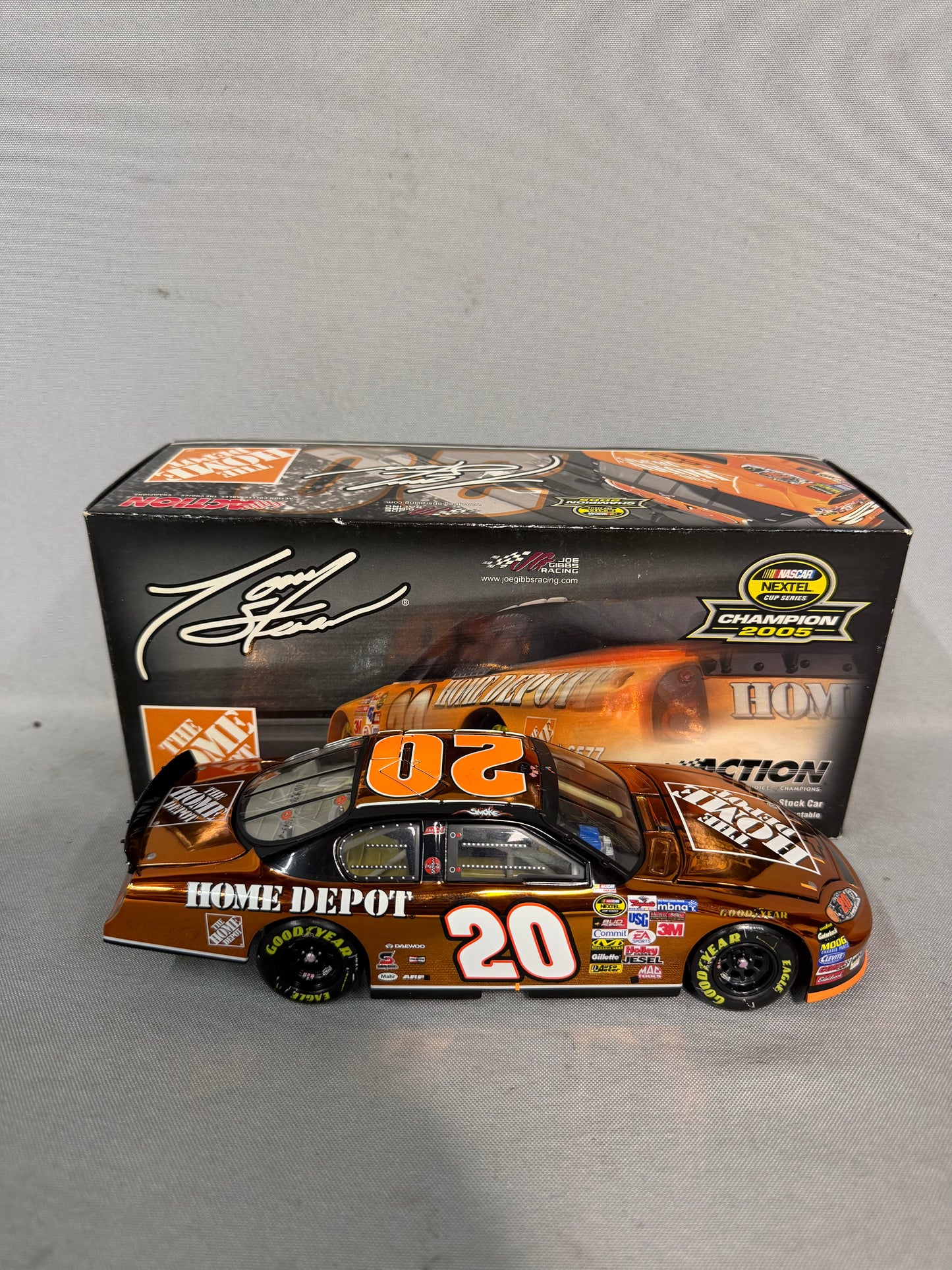 Tony Stewart #20 2005 Home Depot Nextel Cup Champion Color Chrome Nascar Diecast