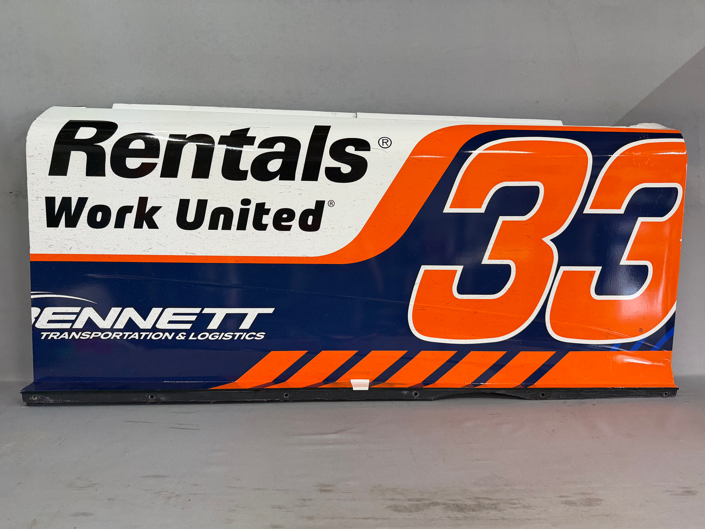 Austin Hill #33 2025 Talladega United Rentals Nascar Door Panel