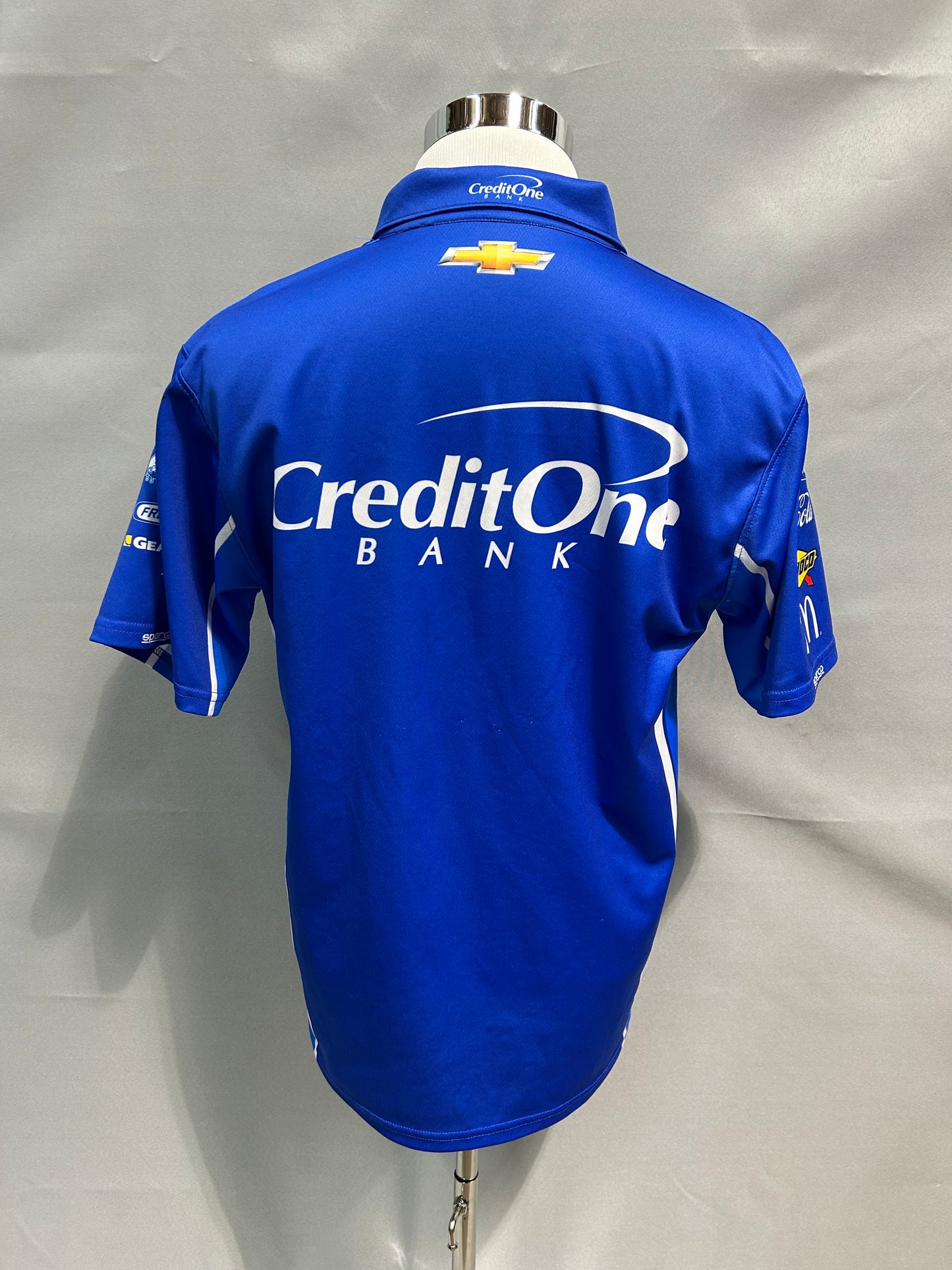 Kyle Larson #42 Credit One Bank Nascar Crew Shirt Size Medium