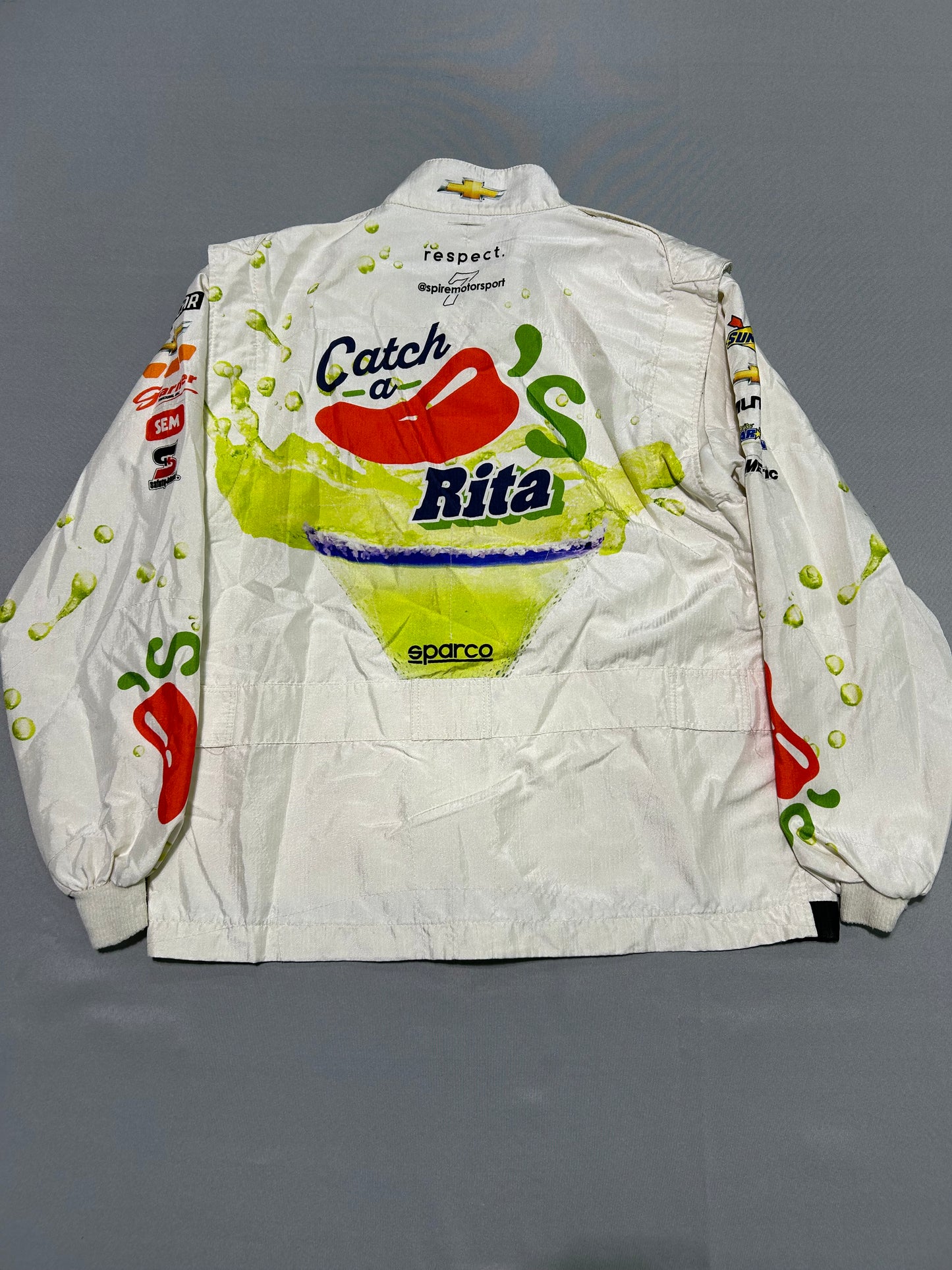 Corey Lajoie #7 2024 Chilis Catch A Rita Nascar 2 Piece Crew Firesuit C-50 W-36 L-31