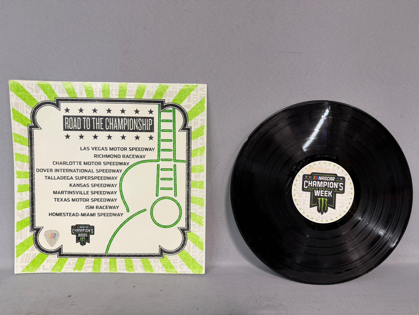 Clint Bowyer #14 2019 Nashville Champions Week Nascar Autographed Replica Vinyl Record