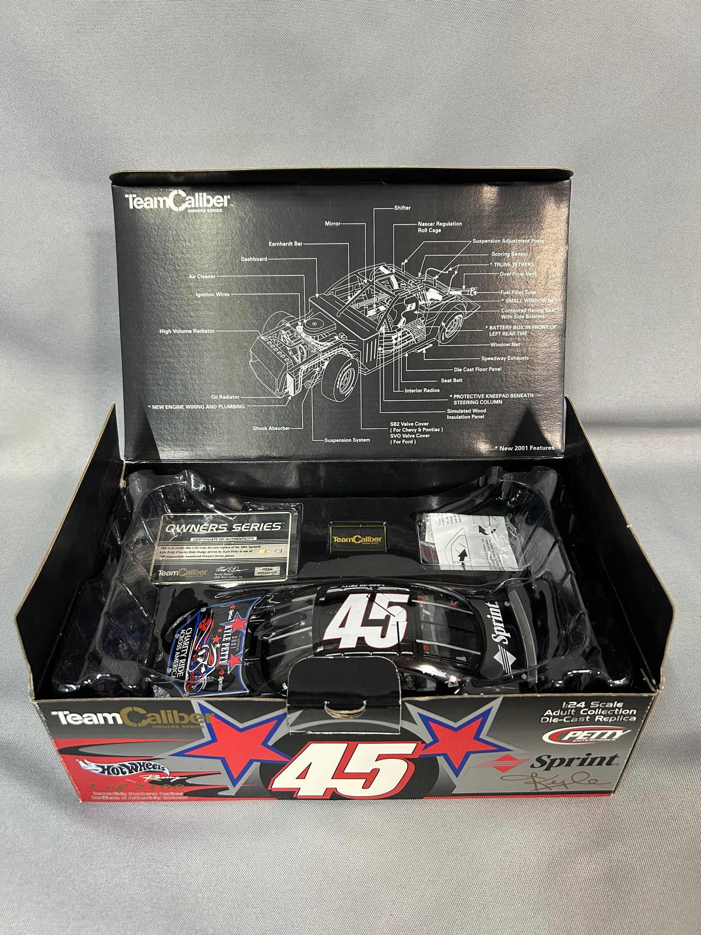 Kyle Petty #45 2001 Sprint Charity Ride Nascar Diecast