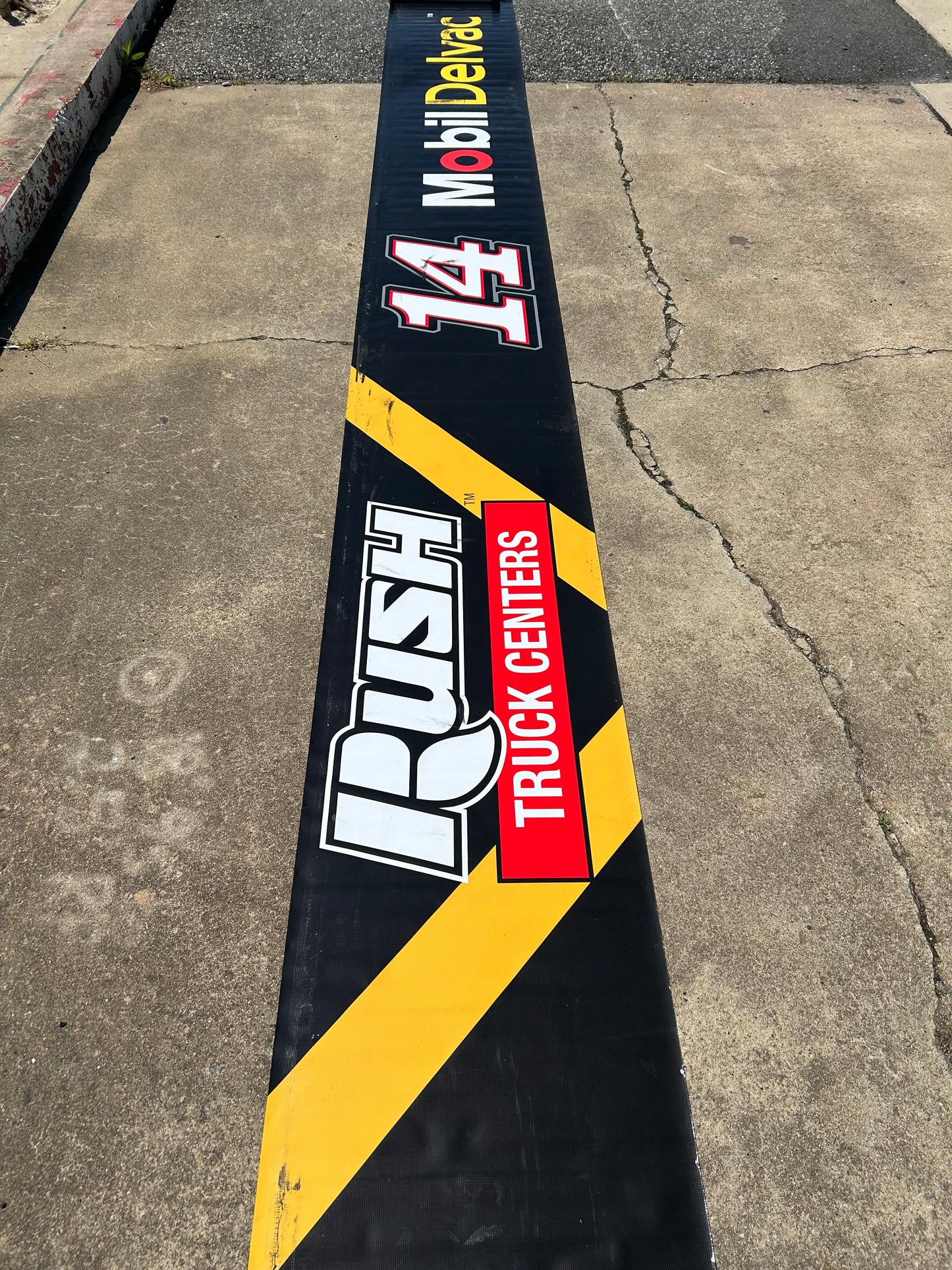Chase Briscoe #14 Rush Truck Mobil Delvac Nascar Pit Wall Banner