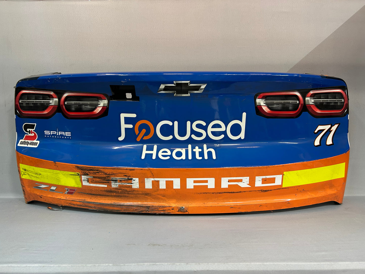 Zane Smith #71 2024 New Hampshire Focused Health Nascar Rear Bumper