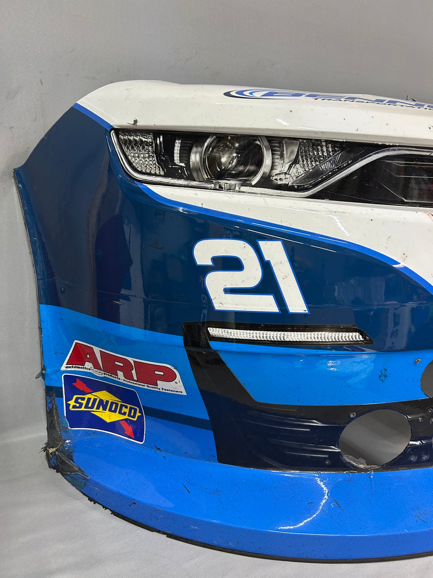 Austin Hill #21 2025 Mexico City Bennett Transportation Nascar Front Nose