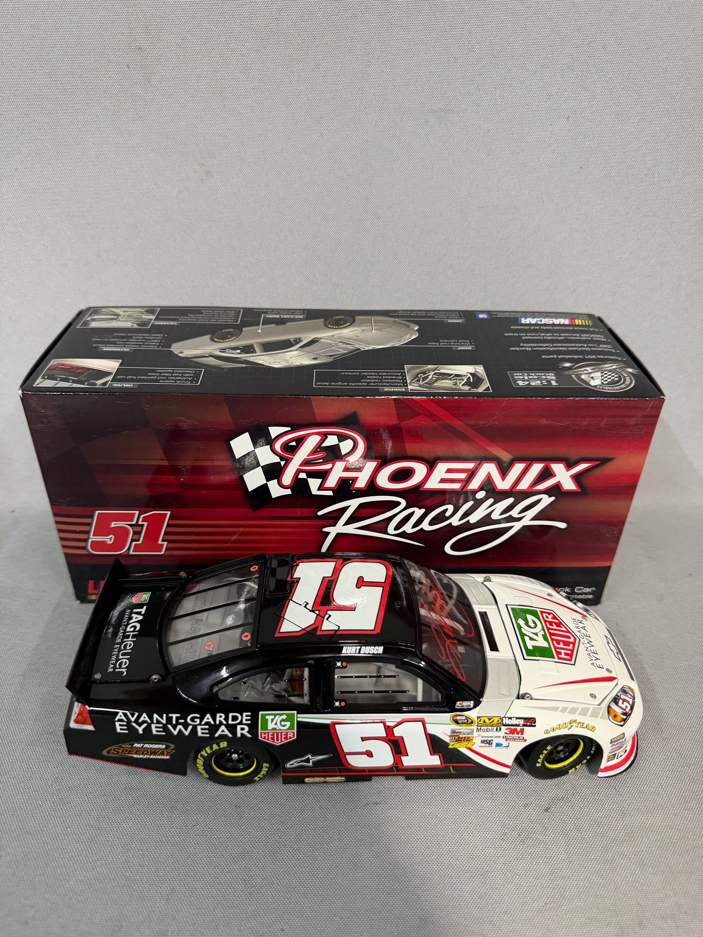 Kurt Busch #51 2012 Tag Heuer Nascar Autographed Diecast