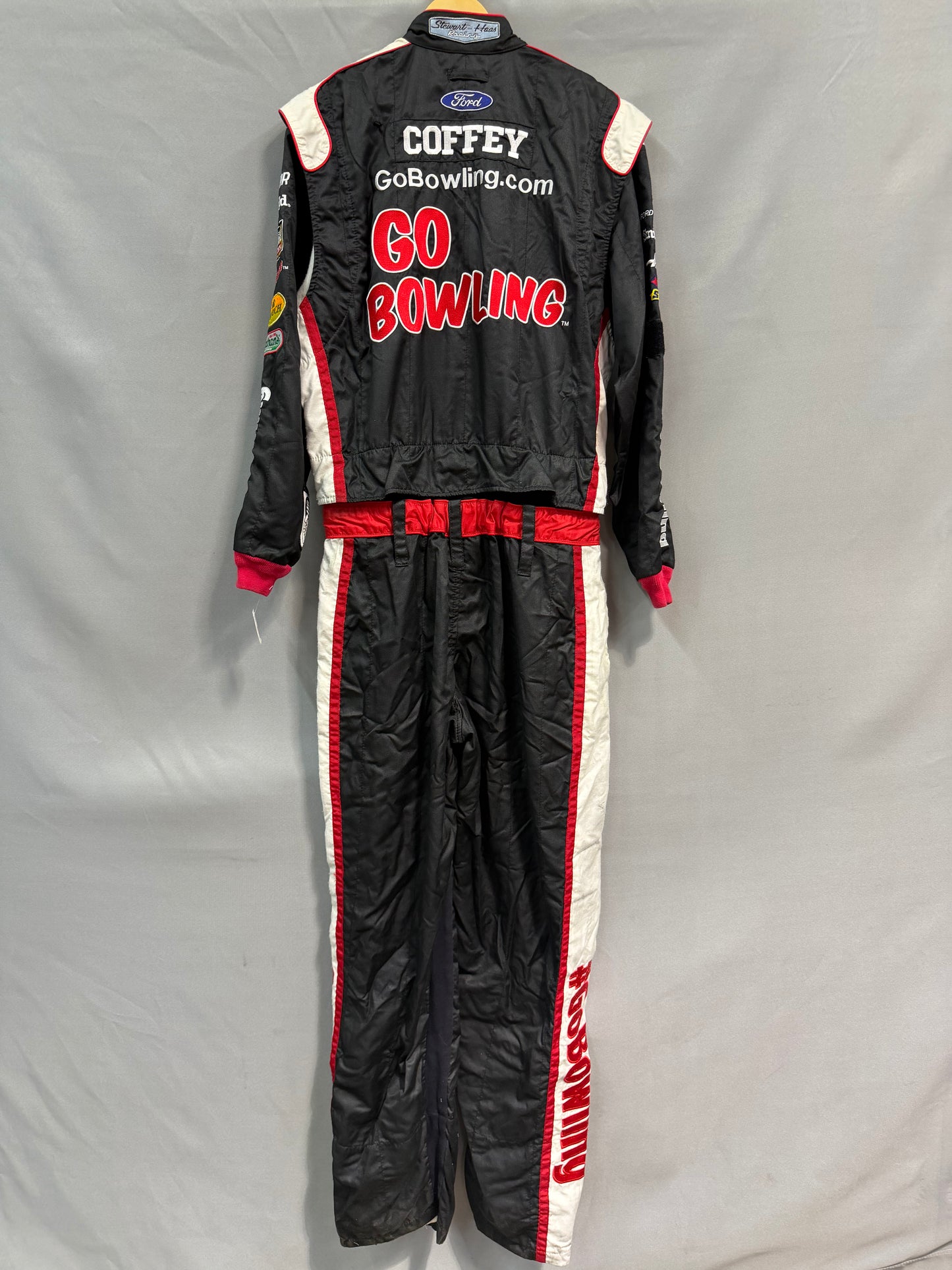 Aric Almirola #10 Go Bowling Nascar Crew Firesuit C-50 W-40 L-35