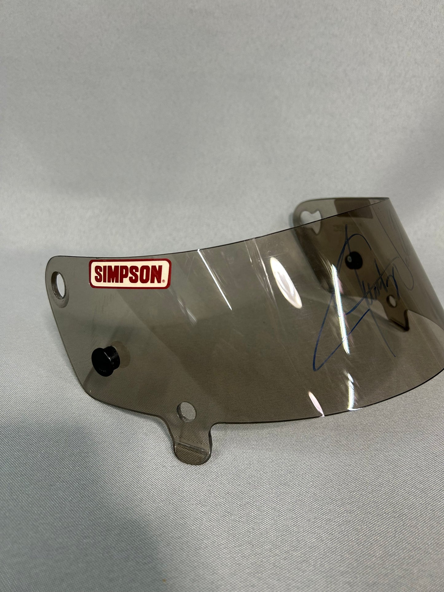 Jerry Nadeau #25 Nascar Autographed Simpson Helmet Visor
