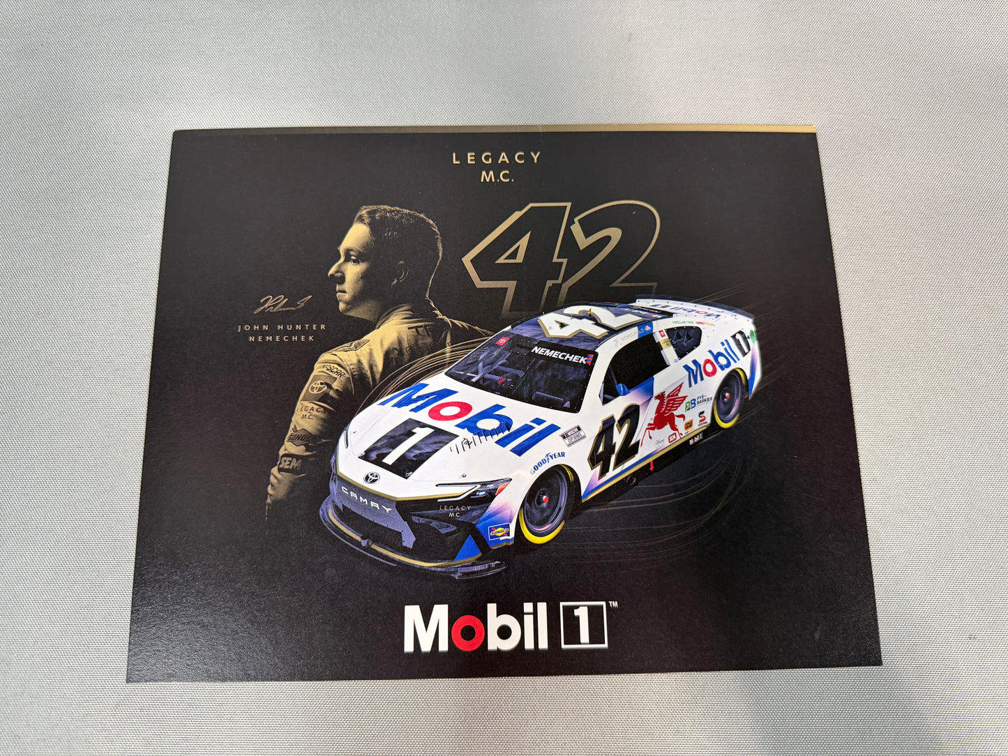 John Hunter Nemechek #42 2024 Mobil 1 Nascar Hero Card
