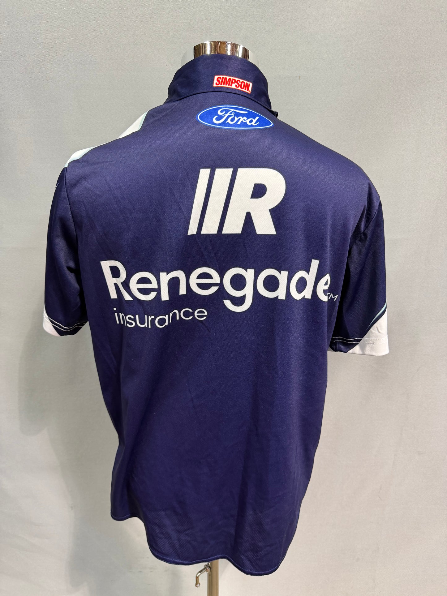 Aric Almirola #10 2022 Renegade Insurance Nascar Crew Shirt Size Small