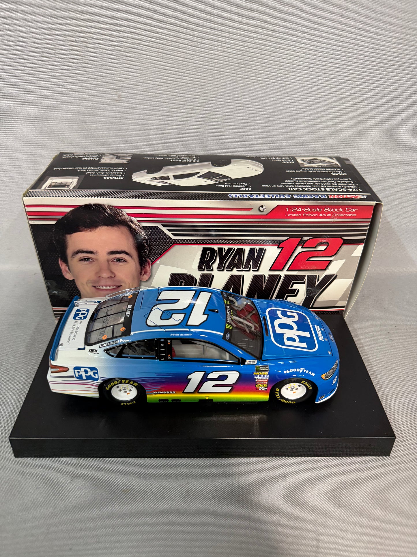 Ryan Blaney #12 2018 PPG Nascar Autographed Diecast