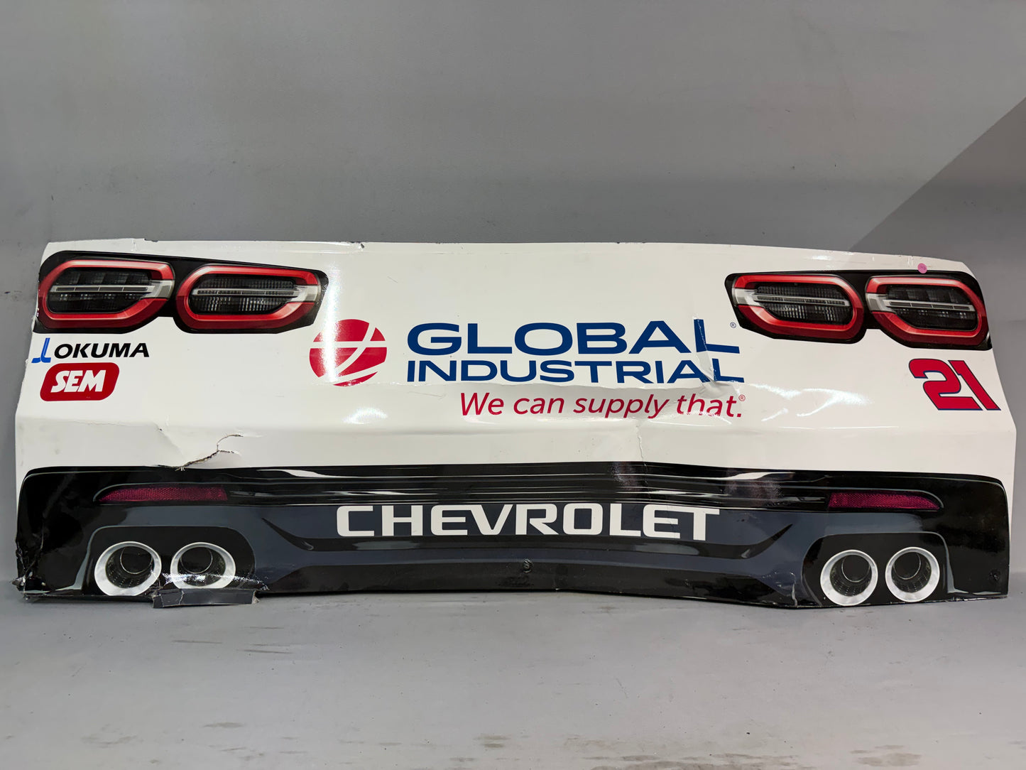 Austin Hill #21 2025 Las Vegas Global Industrial Nascar Rear Bumper