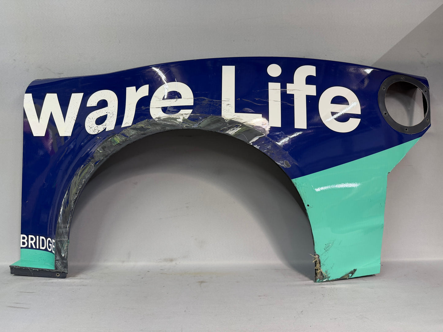 Carson Hocevar #77 2025 Bristol Delaware Life Nascar Quarter Panel