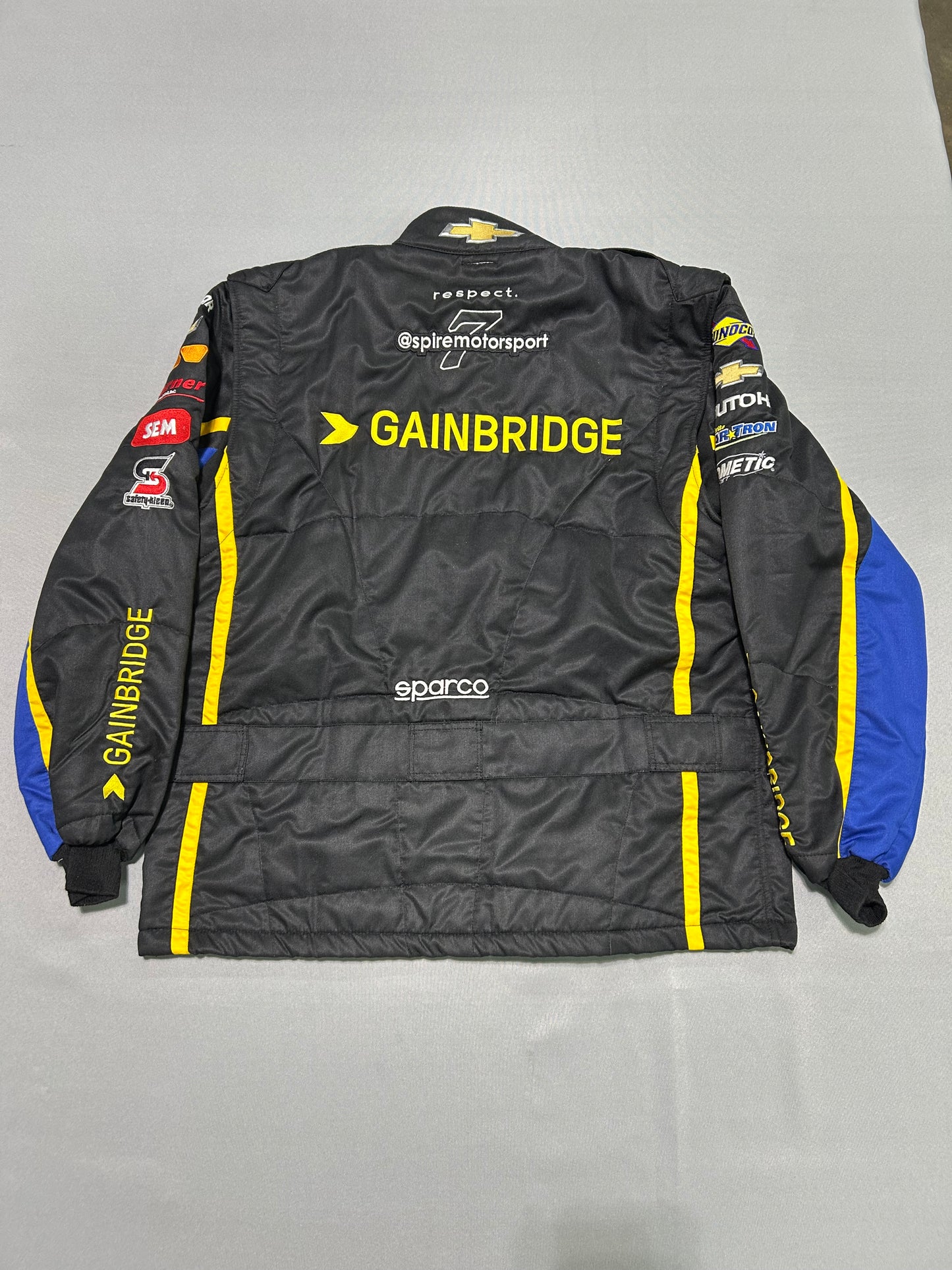 Corey Lajoie #7 2024 Gainbridge Nascar 2 Piece Crew Firesuit C-50 W-40 L-32