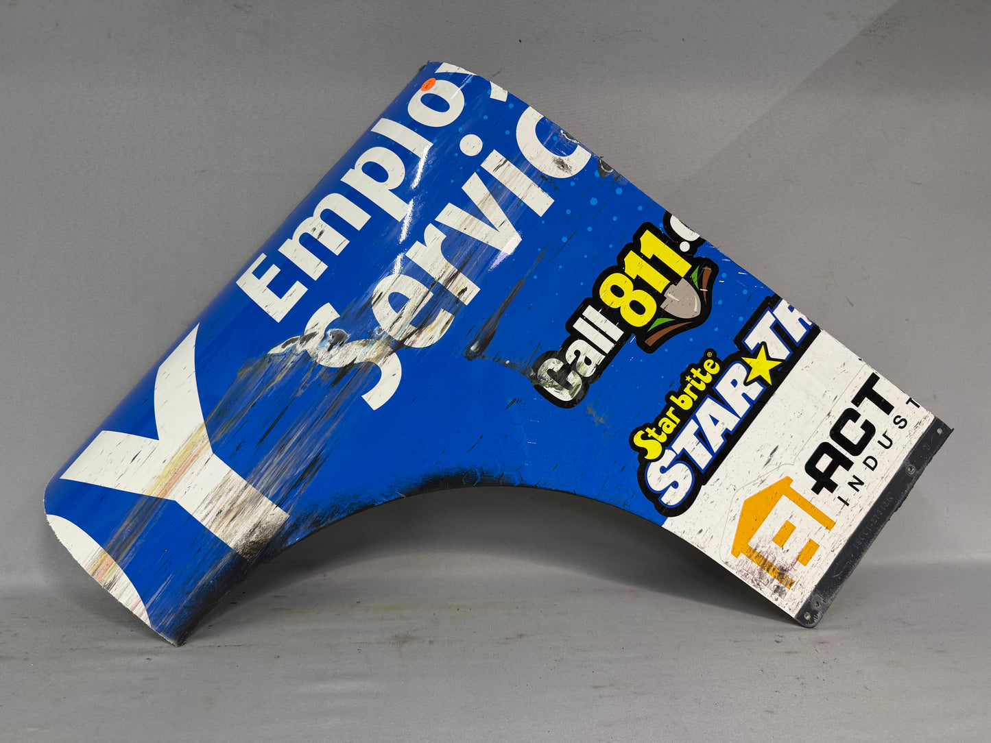 Josh Williams #11 2024 Bristol Alloy Employer Services Nascar Partial Quarter Panel