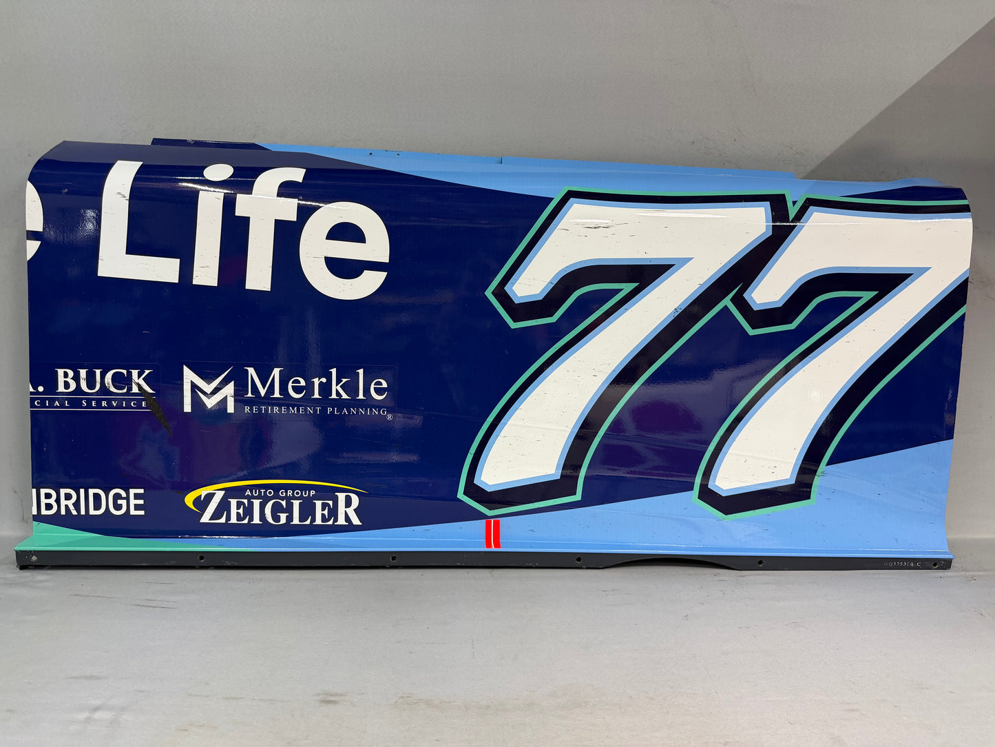 Carson Hocevar #77 2025 Kansas Delaware Life Nascar Door Panel