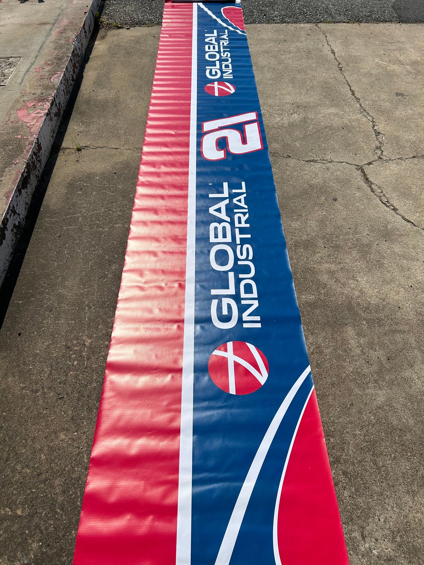 Austin Hill #21 2024 Global Industrial Nascar Pit Wall Banner