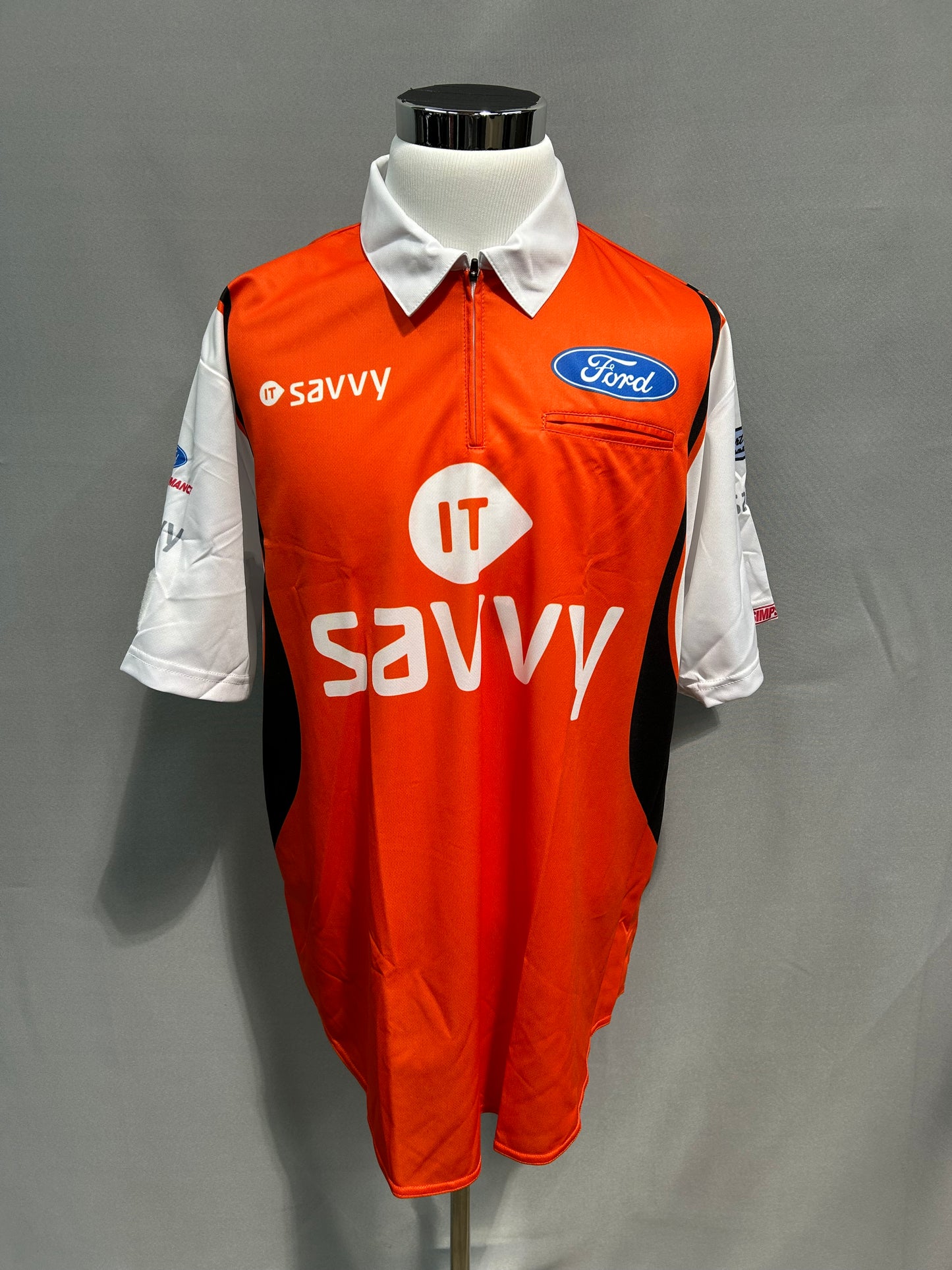 Clint Bowyer #14 IT Savvy Nascar Crew Shirt Size XL
