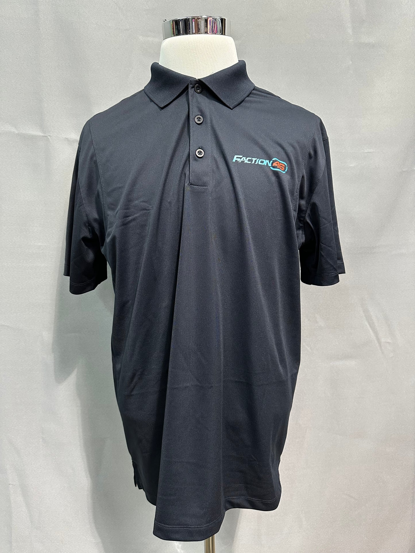 Faction 46 Nascar Team Issued Polo Shirt Size Large