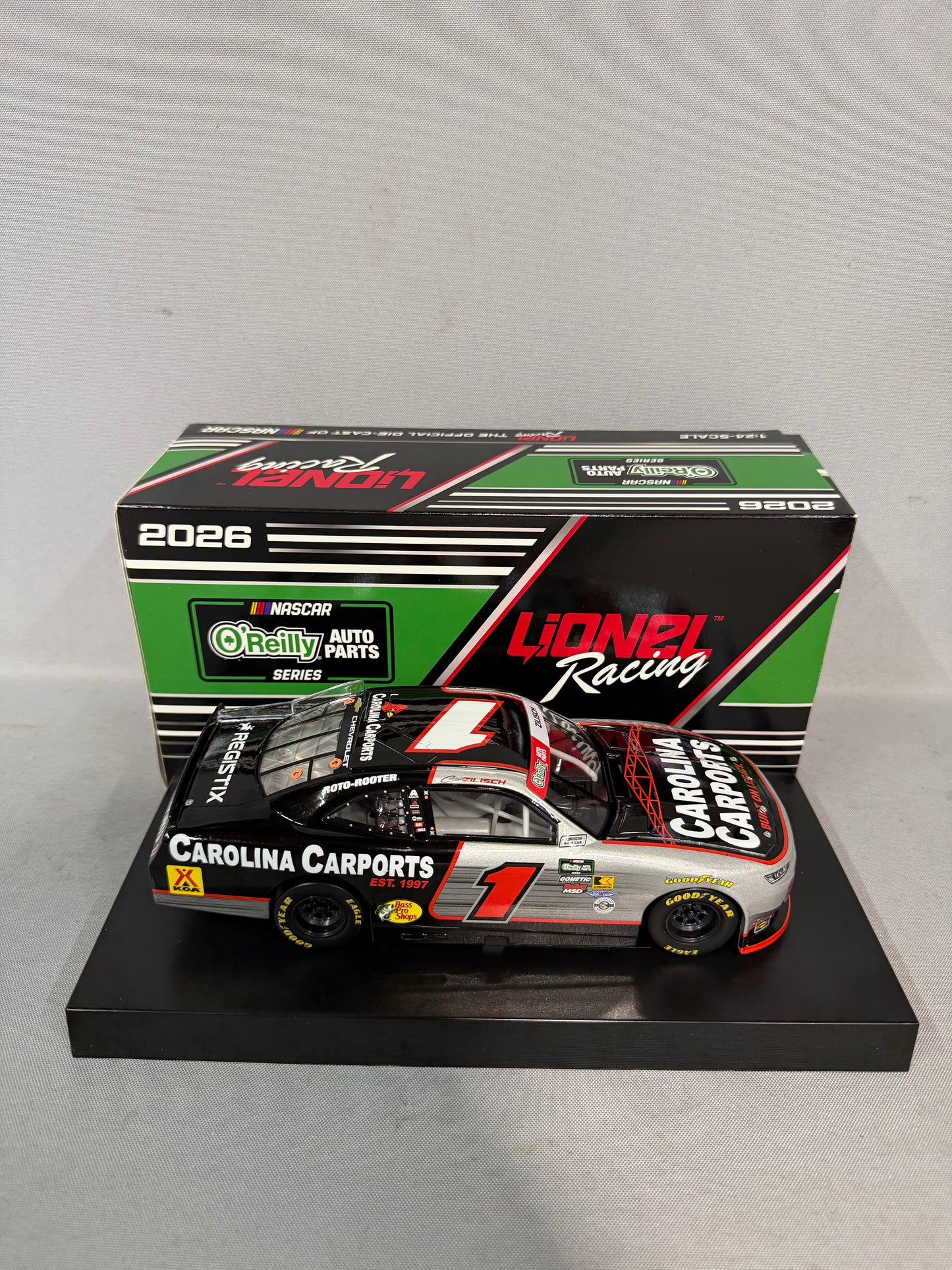 Connor Zilisch #1 2026 Carolina Carports Nascar Diecast