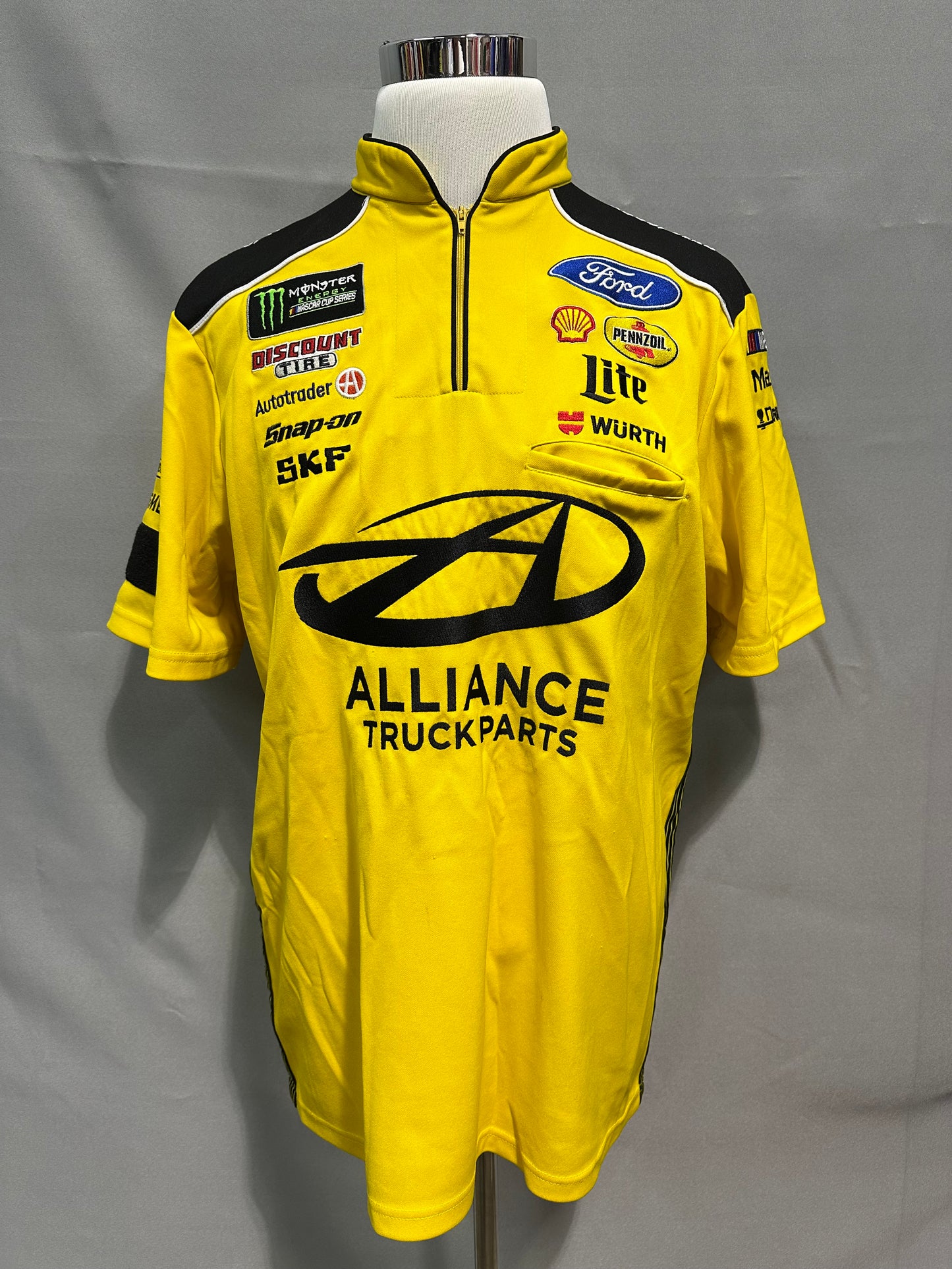 Brad Keselowski #2 Alliance Truck Parts Nascar Crew Shirt Size 2X Tall
