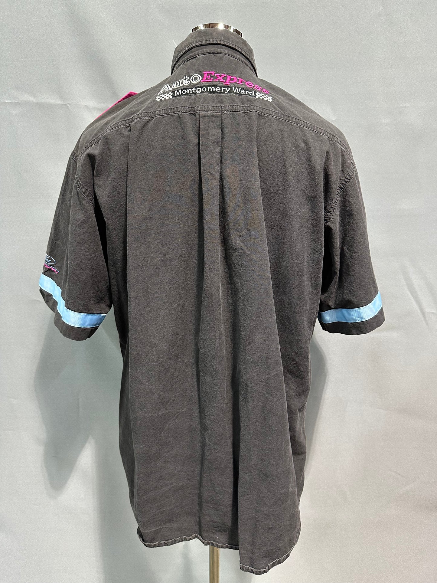 Geoff Bodine Exide Batteries Nascar Crew Shirt Size Large