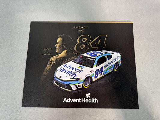 Jimmie Johnson #84 2024 Advent Health Nascar Hero Card