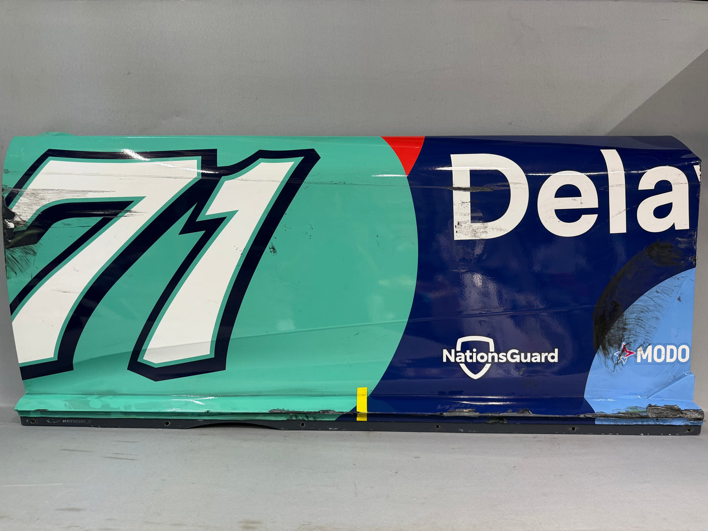 Michael McDowell #71 2026 Martinsville 1 Delaware Life Nascar Door Panel