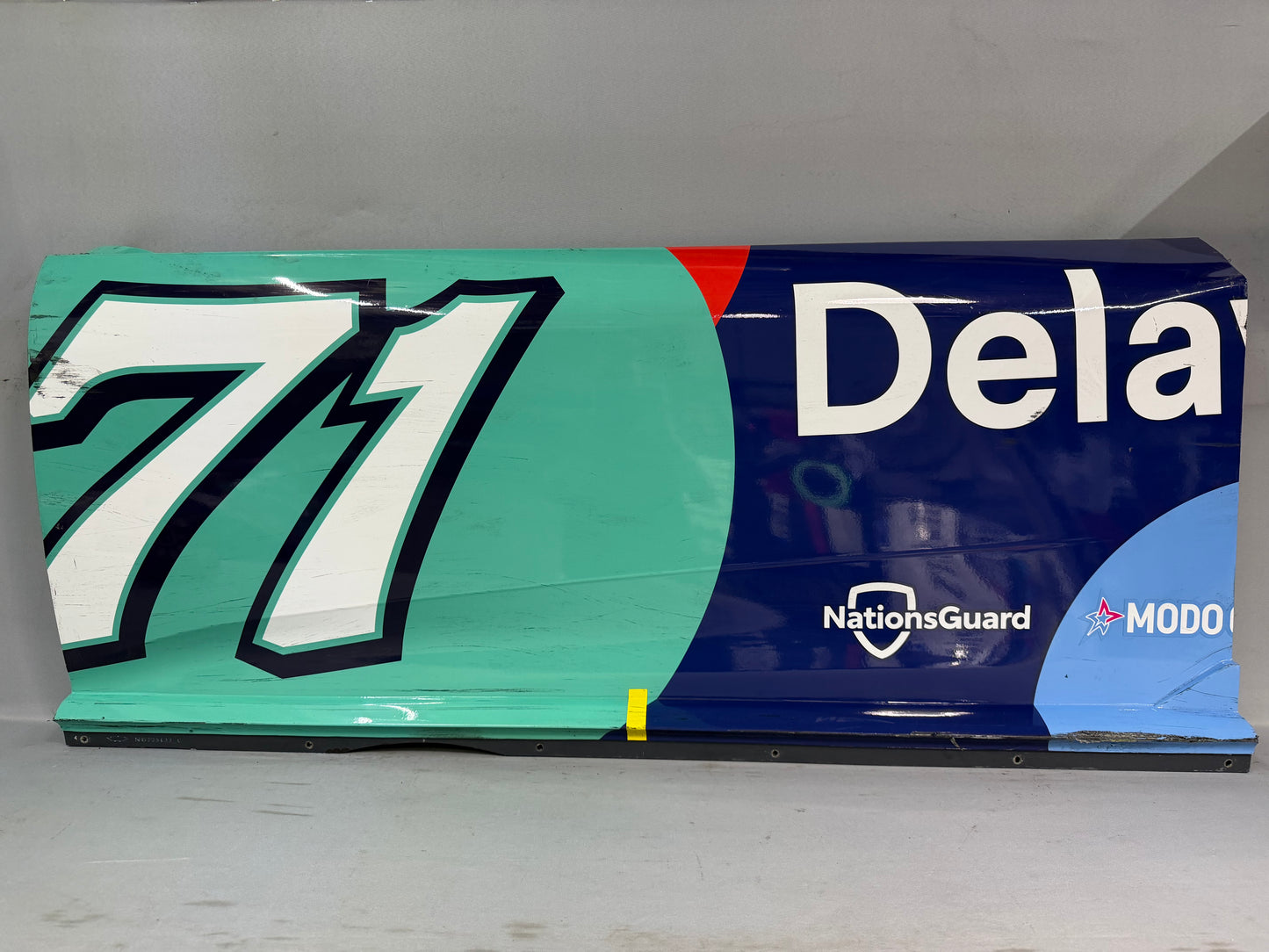 Michael McDowell #71 2026 Bristol 1 Delaware Life Nascar Door Panel