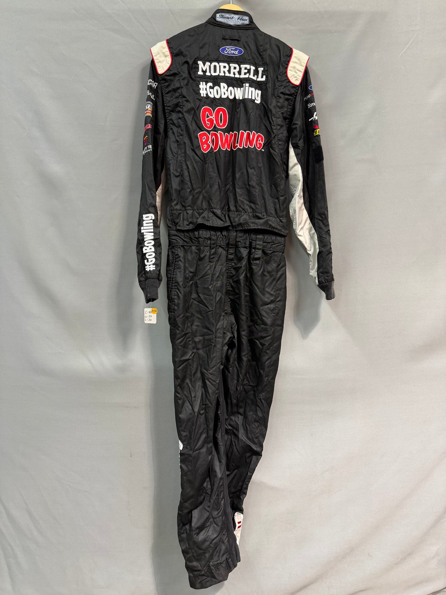 Aric Almirola #10 Go Bowling Nascar Crew Firesuit C-40 W-32 L-30
