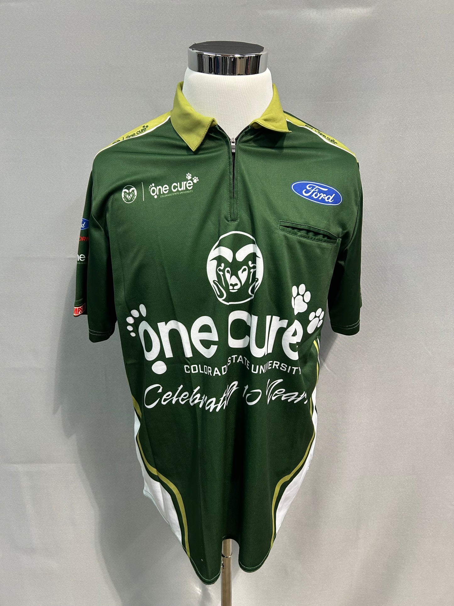 Chase Briscoe #14 2021 One Cure 10th Anniversary Nascar Crew Shirt Size Medium
