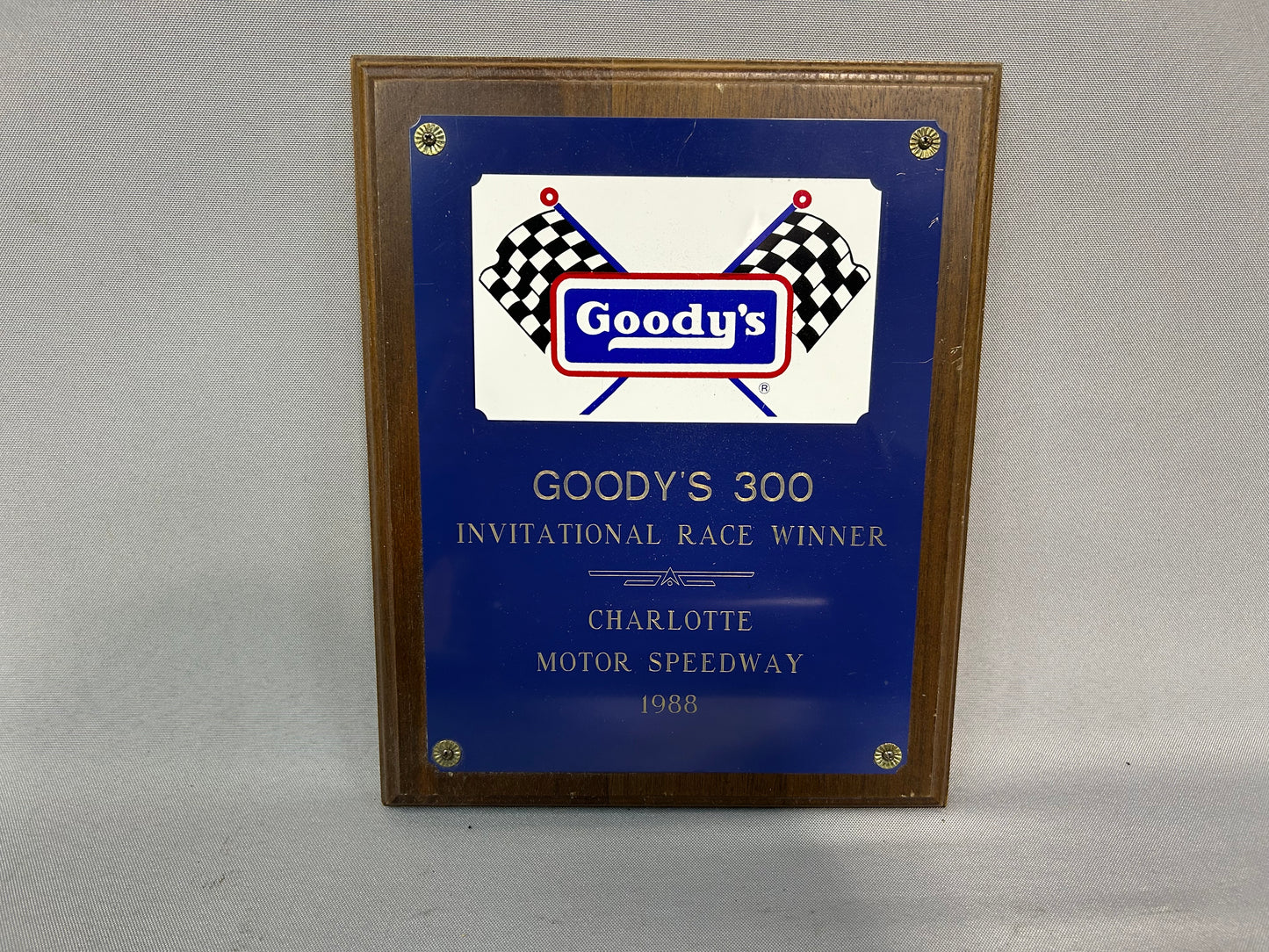 Dale Jarrett 1988 Charlotte Goody’s 300 Invitational Winner Nascar Trophy